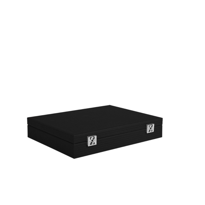 Coffret Poker - 440 jetons - Cuir - Effet Chaîne