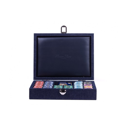 Coffret Poker - 240 jetons - Cuir - Toilé Jeans
