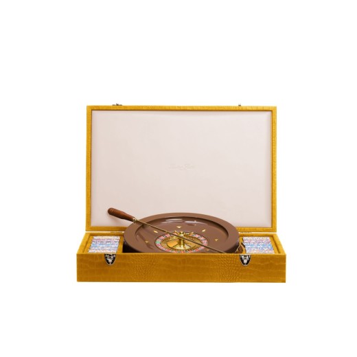 Coffret Roulette - Cuir - Effet Alligator