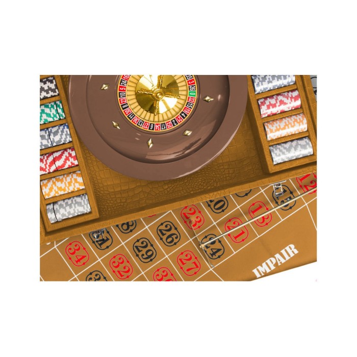 Coffret Roulette - Cuir - Effet Alligator