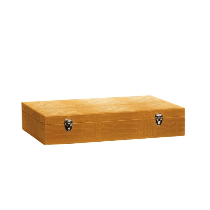 Coffret Roulette - Cuir - Effet Alligator