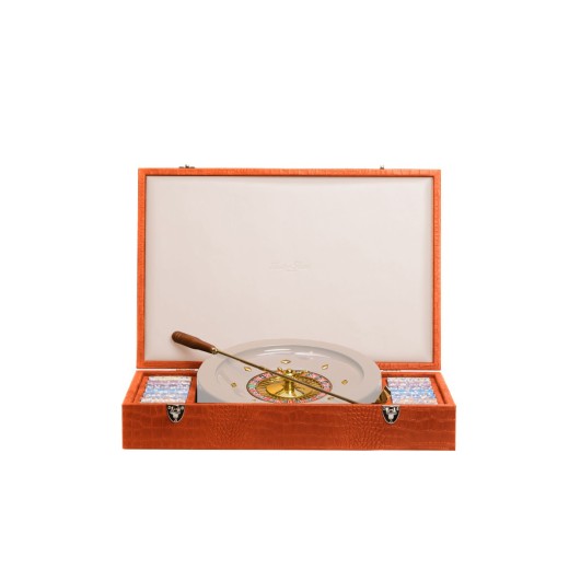 Coffret Roulette - Cuir - Effet Alligator