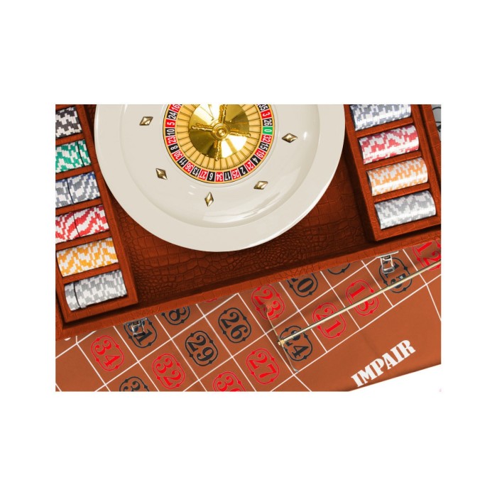 Coffret Roulette - Cuir - Effet Alligator
