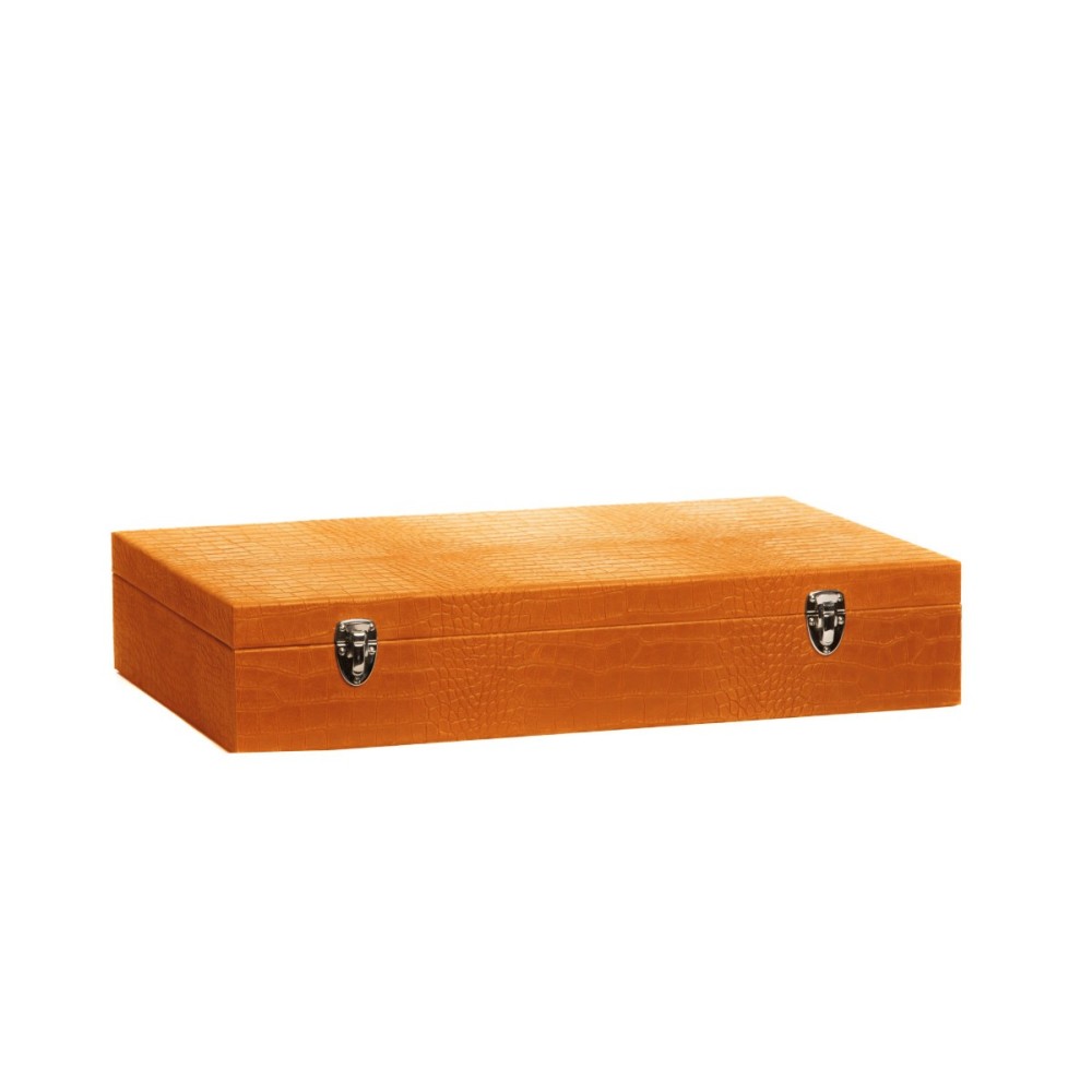 Coffret Roulette - Cuir - Effet Alligator