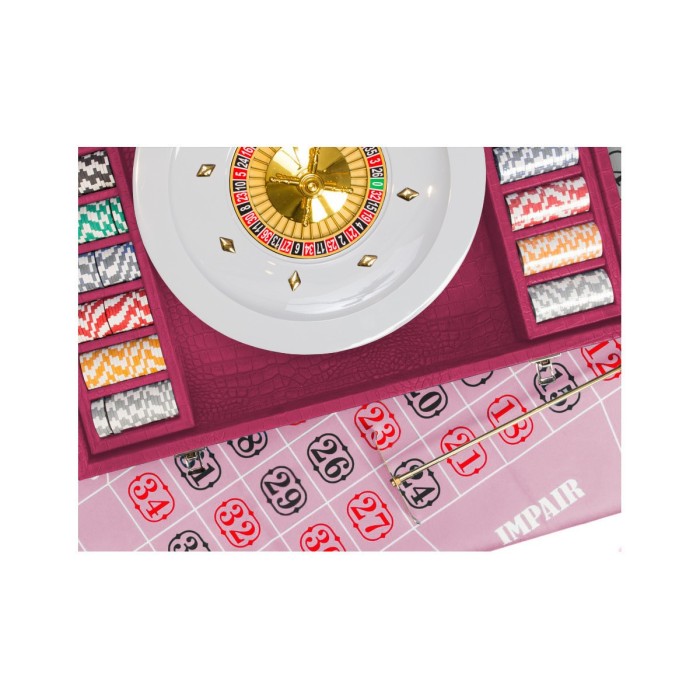 Coffret Roulette - Cuir - Effet Alligator