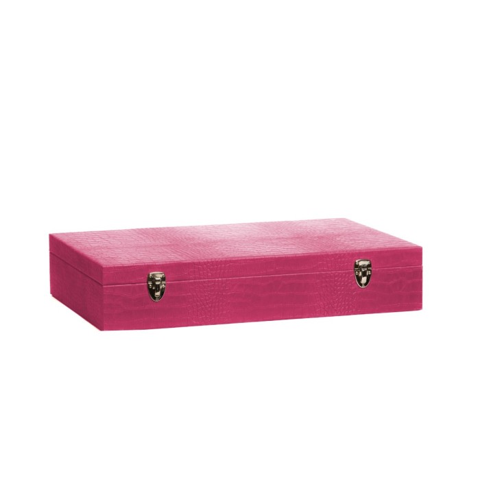 Coffret Roulette - Cuir - Effet Alligator