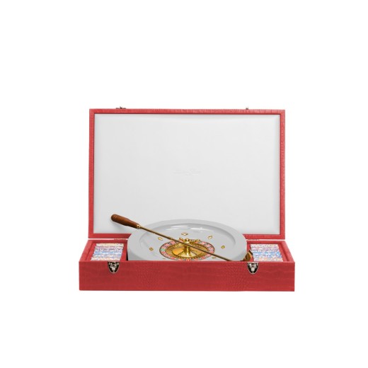 Coffret Roulette - Cuir - Effet Alligator