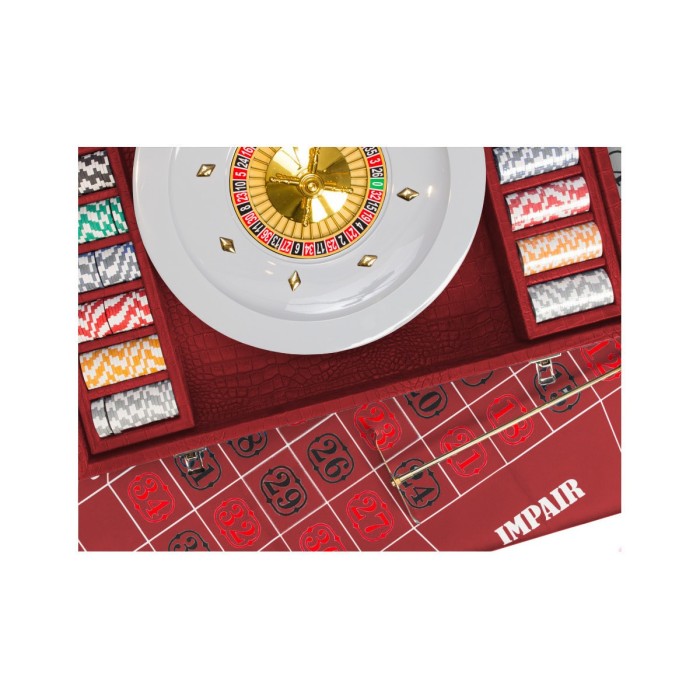 Coffret Roulette - Cuir - Effet Alligator