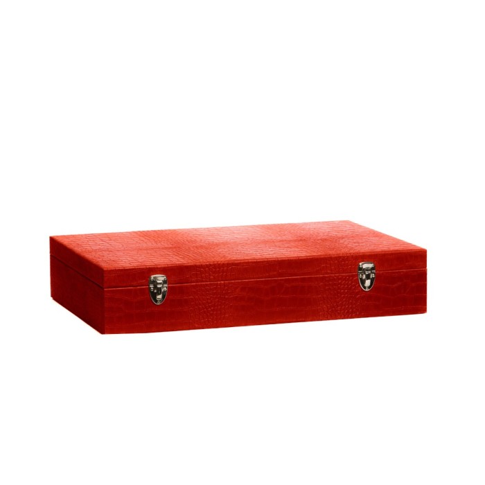 Coffret Roulette - Cuir - Effet Alligator