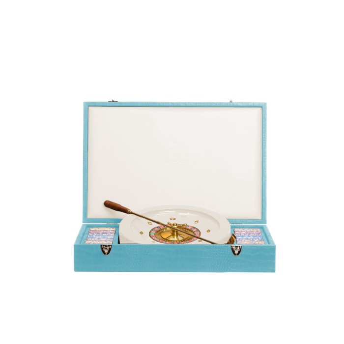 Coffret Roulette - Cuir - Effet Alligator