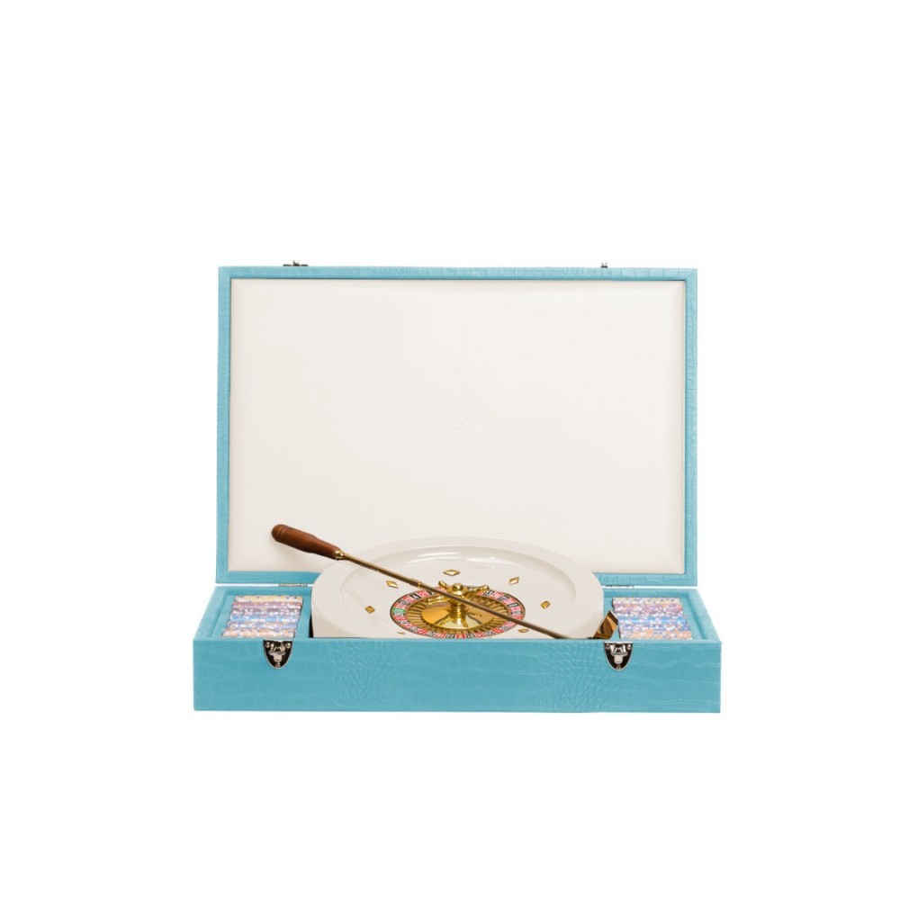 Coffret Roulette - Cuir - Effet Alligator