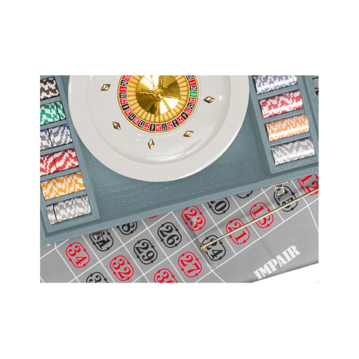 Coffret Roulette - Cuir - Effet Alligator