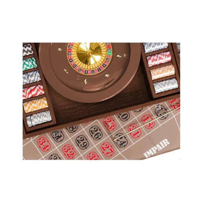 Coffret Roulette - Cuir - Effet Alligator