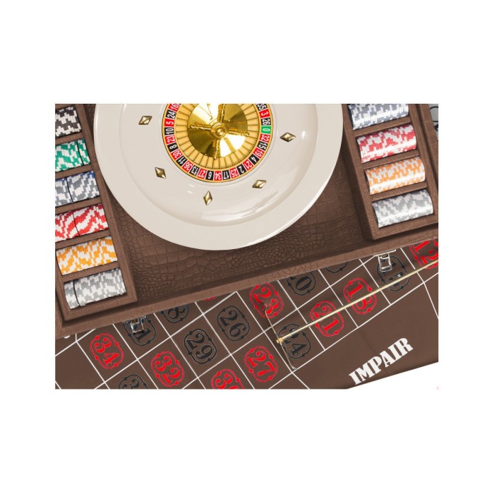 Coffret Roulette - Cuir - Effet Alligator