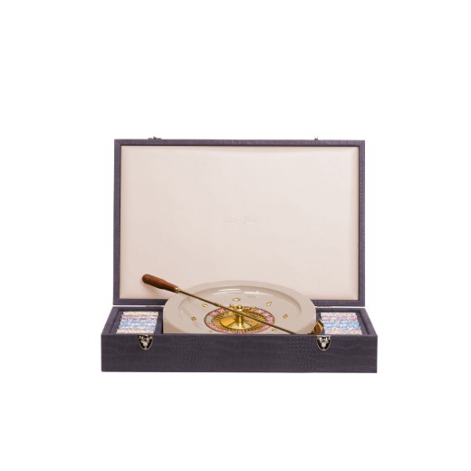 Coffret Roulette - Cuir - Effet Alligator