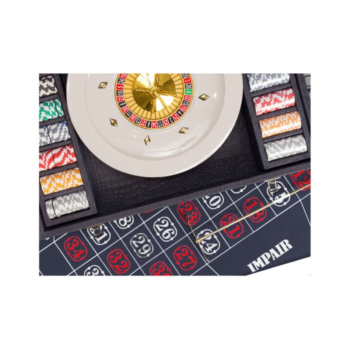 Coffret Roulette - Cuir - Effet Alligator