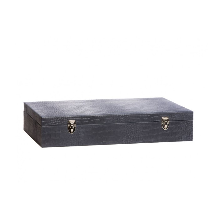 Coffret Roulette - Cuir - Effet Alligator
