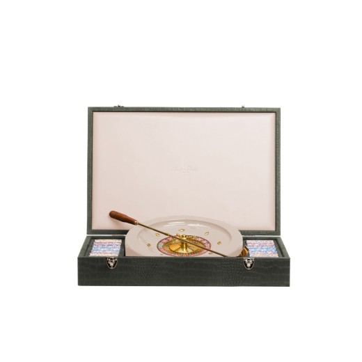 Coffret Roulette - Cuir - Effet Alligator