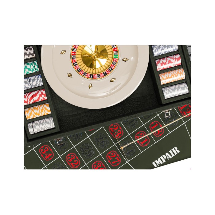 Coffret Roulette - Cuir - Effet Alligator