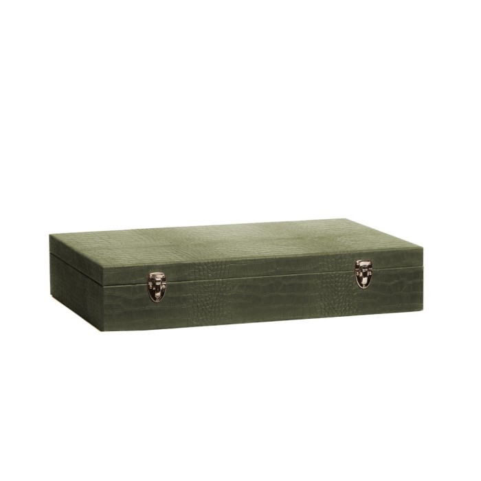 Coffret Roulette - Cuir - Effet Alligator
