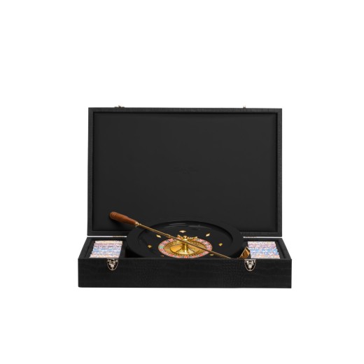 Coffret Roulette - Cuir - Effet Alligator