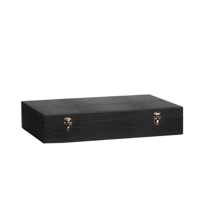 Coffret Roulette - Cuir - Effet Alligator
