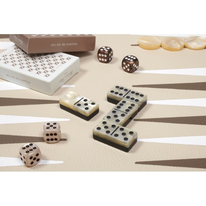 Coffret Multi-jeux - Cuir - Effet Buffle
