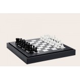 Coffret d'échecs - Cuir - Effet de Buffle - 45cm