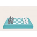Coffret d'échecs - Cuir - Effet de Buffle - 45cm
