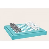 Coffret d'échecs - Cuir - Effet de Buffle - 45cm