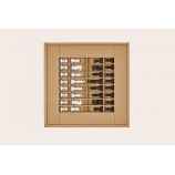 Coffret d'échecs - Cuir - Effet de Buffle - 45cm