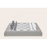 Coffret d'échecs - Cuir - Effet de Buffle - 45cm