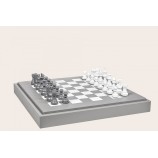 Coffret d'échecs - Cuir - Effet de Buffle - 45cm