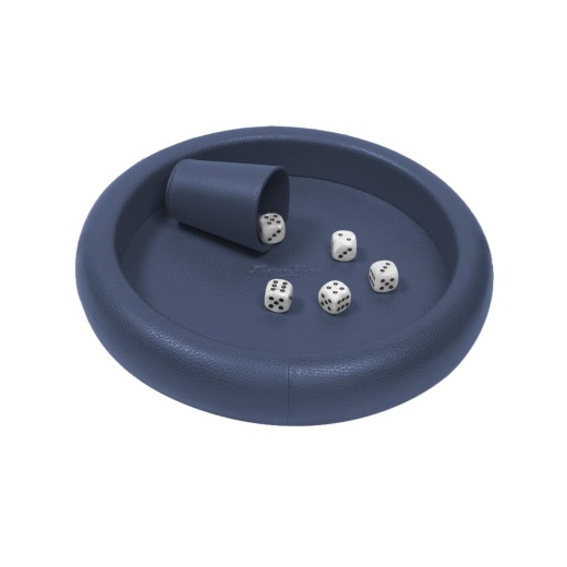 Piste de Dés en Cuir Ronde - Effet Buffle