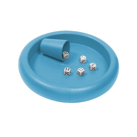 Piste de Dés en Cuir Ronde - Effet Buffle