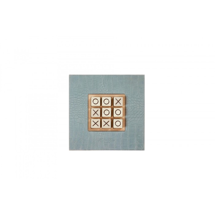 Tic Tac Toe en Cuir - Effet Alligator