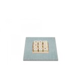 Tic Tac Toe en Cuir - Effet Alligator