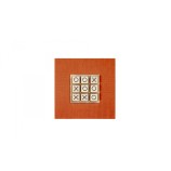 Tic Tac Toe en Cuir - Effet Alligator