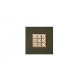 Tic Tac Toe en Cuir - Effet Alligator