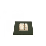 Tic Tac Toe en Cuir - Effet Alligator