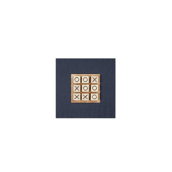 Tic Tac Toe en Cuir - Effet Alligator
