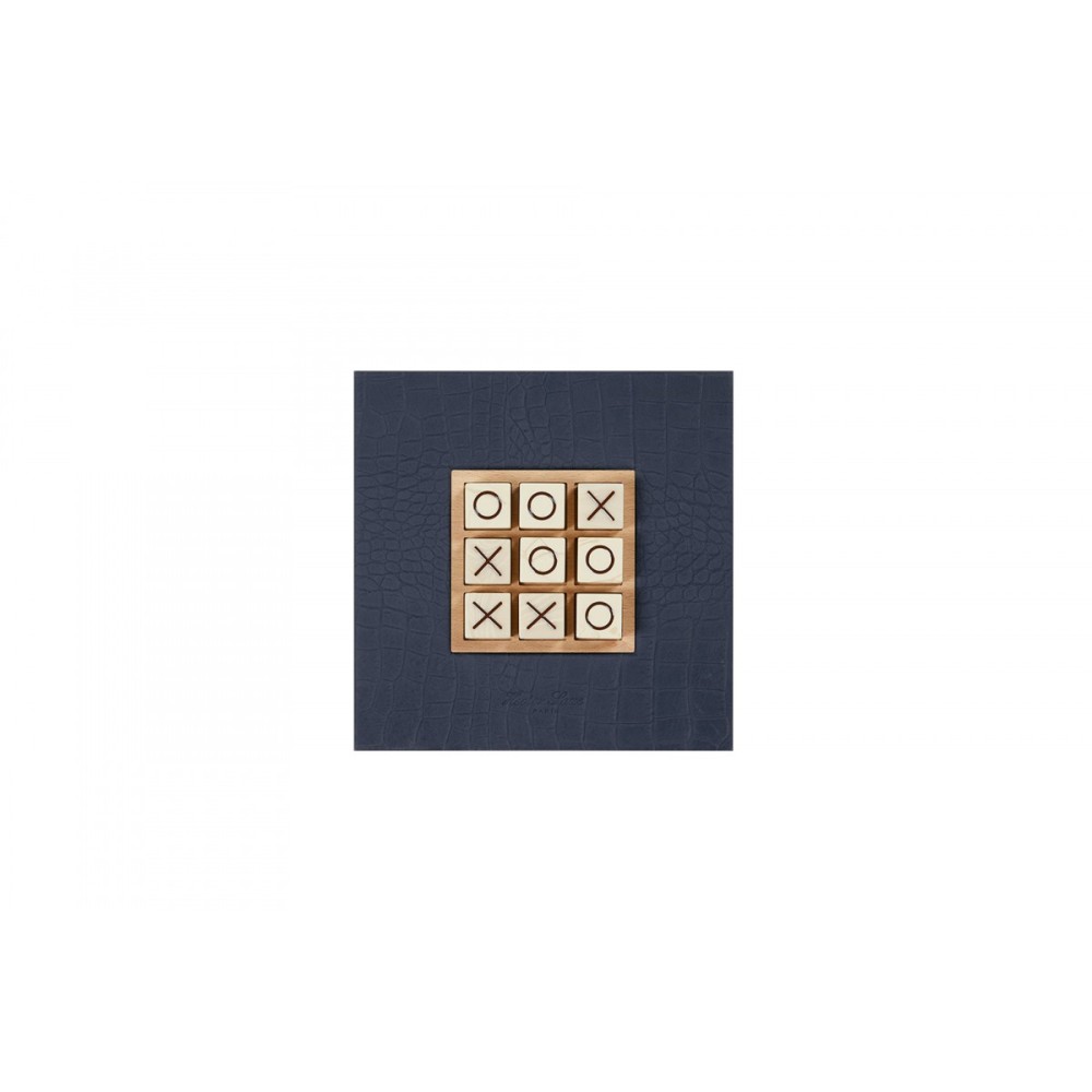 Tic Tac Toe en Cuir - Effet Alligator