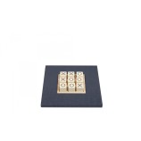 Tic Tac Toe en Cuir - Effet Alligator