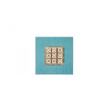 Tic Tac Toe en Cuir - Effet Alligator