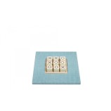 Tic Tac Toe en Cuir - Effet Alligator