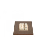Tic Tac Toe en Cuir - Effet Alligator