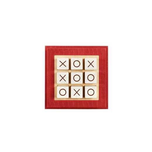 Tic Tac Toe en Cuir - Modèle XL - Effet Alligator