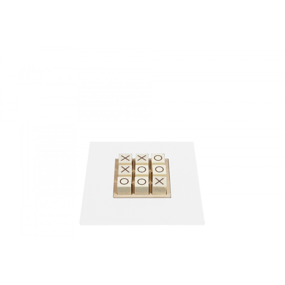 Tic Tac Toe en Cuir - Effet Buffle