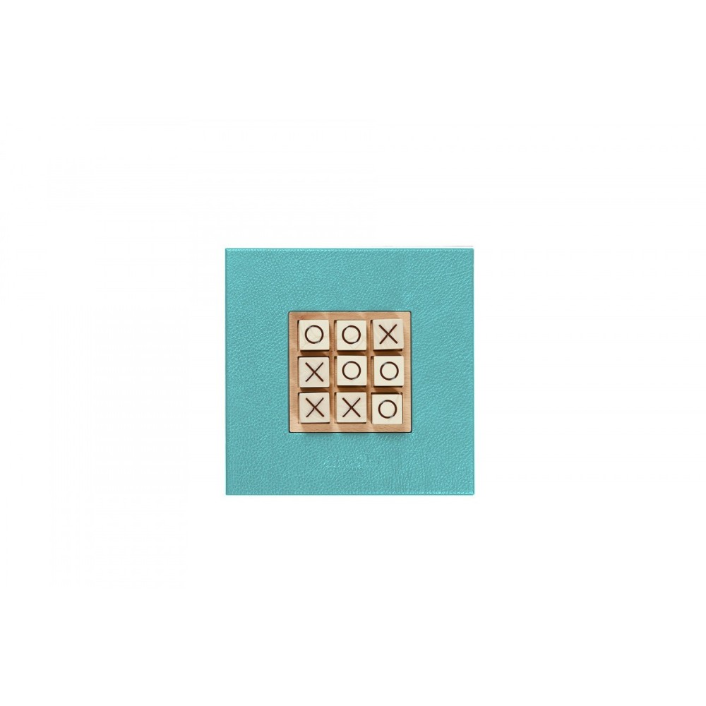 Tic Tac Toe en Cuir - Effet Buffle