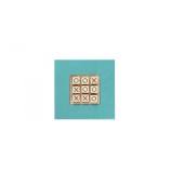 Tic Tac Toe en Cuir - Effet Buffle